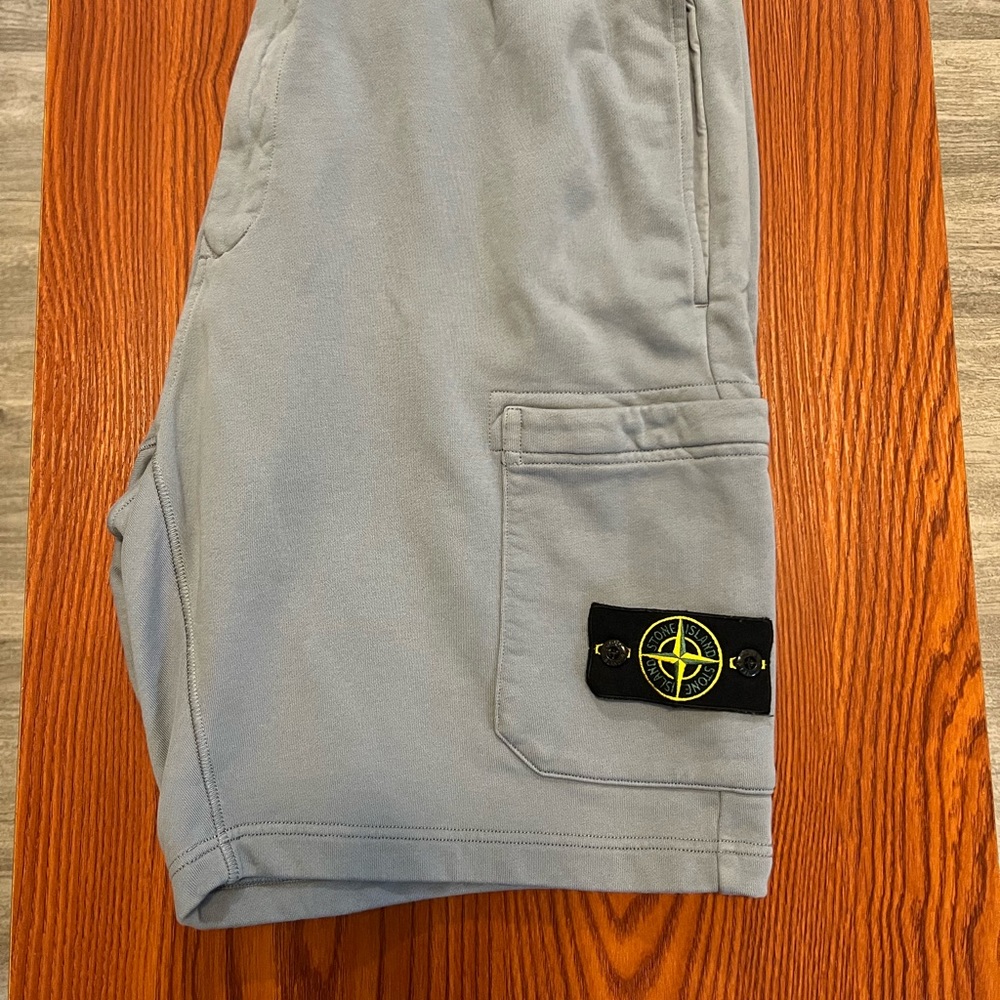 Men’s Stone Island Compass Patch Track Shorts XXL